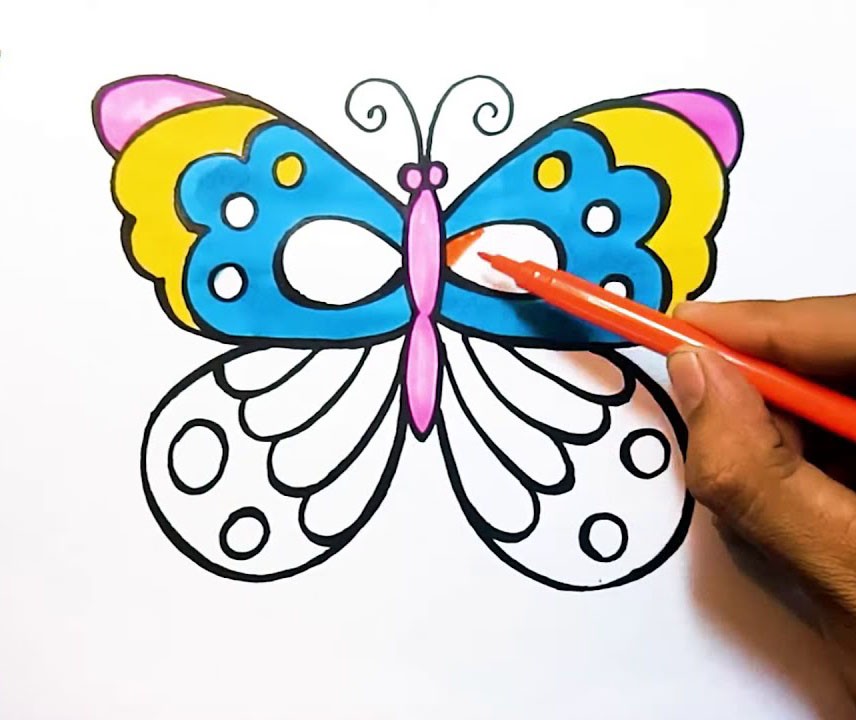 vẽ con cái bướm 2