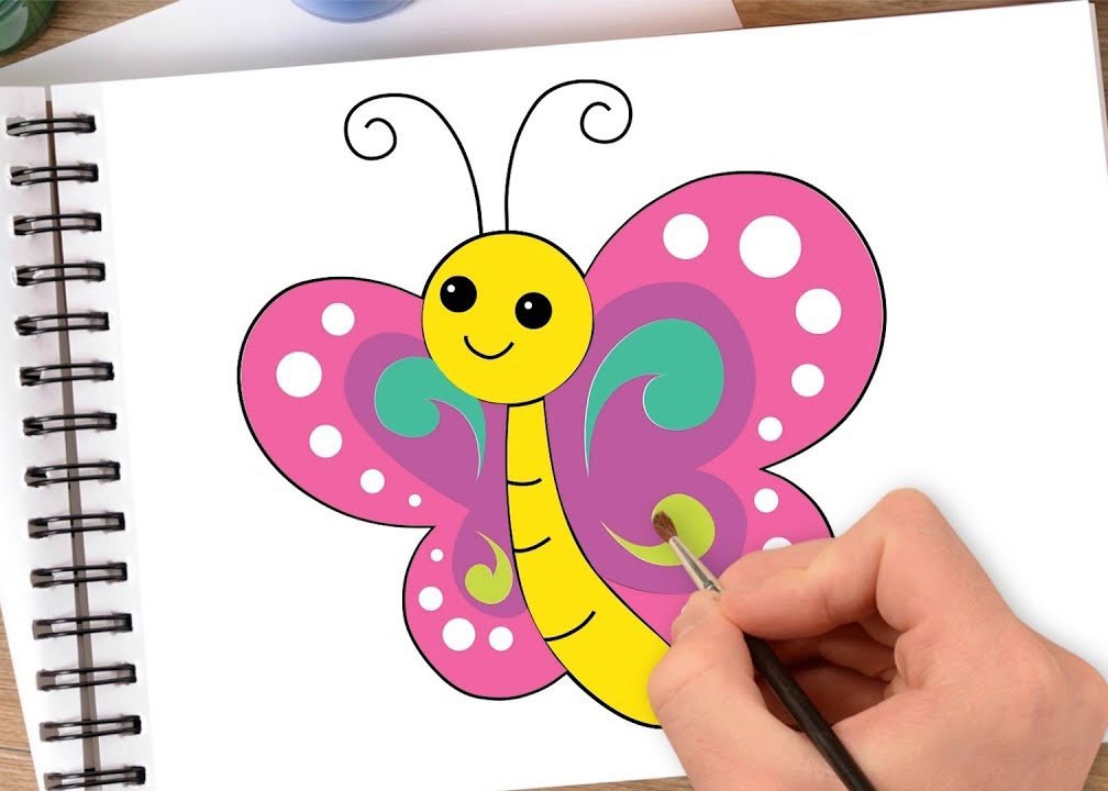 vẽ con cái bướm 3
