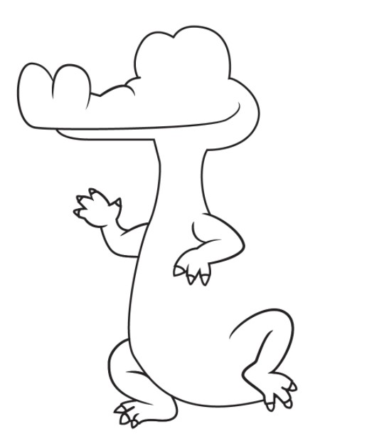 vẽ con cá sấu 6
