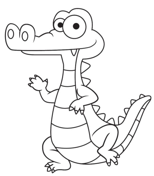 vẽ con cá sấu 9