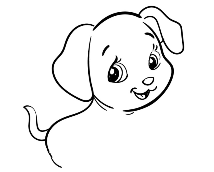vẽ con chó đơn giản 12