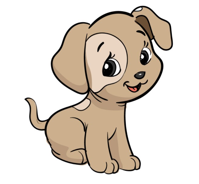 Cách vẽ con chó đơn giản nhất [Mẫu hình vẽ con chó cute] đẹp nhất