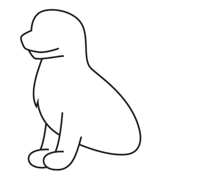 vẽ con chó đơn giản 28
