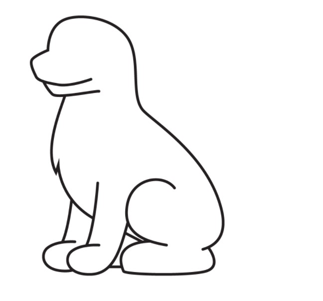 vẽ con chó đơn giản 29