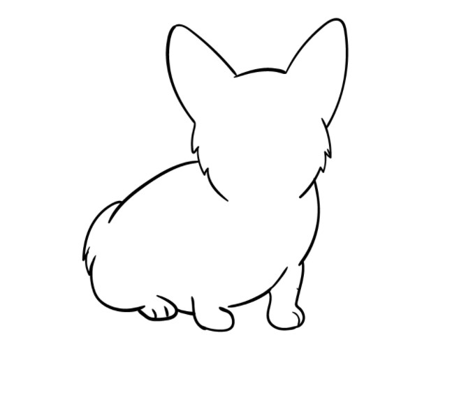 vẽ con chó đơn giản 36