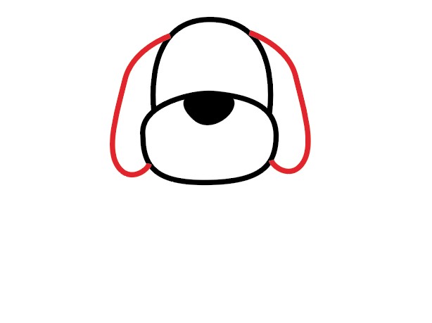 vẽ con chó đơn giản 4