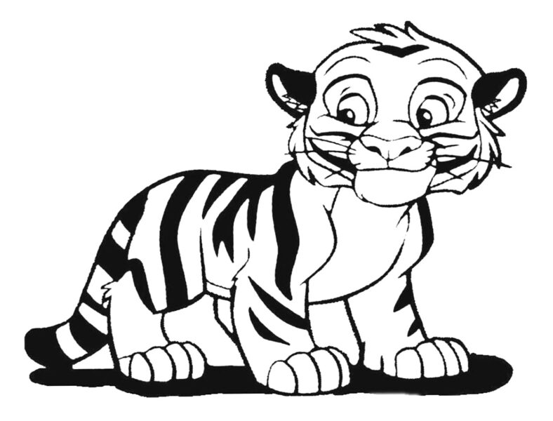 vẽ con hổ 14