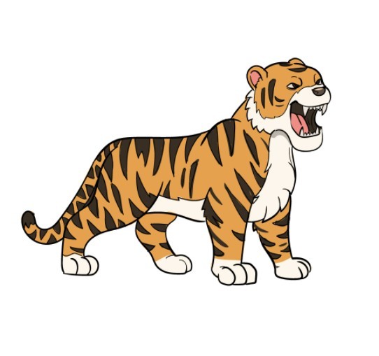 vẽ con hổ 8