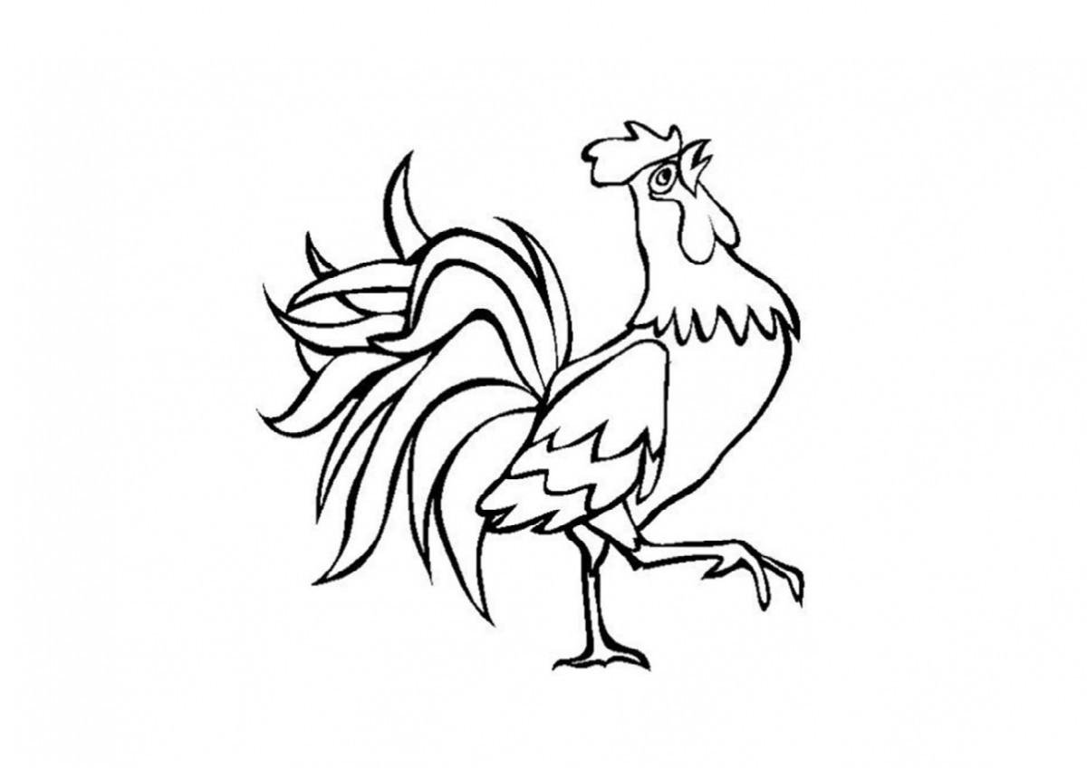 Cách vẽ con gà [Gà trống gà mái] đơn giản mà đẹp nhất cho bé