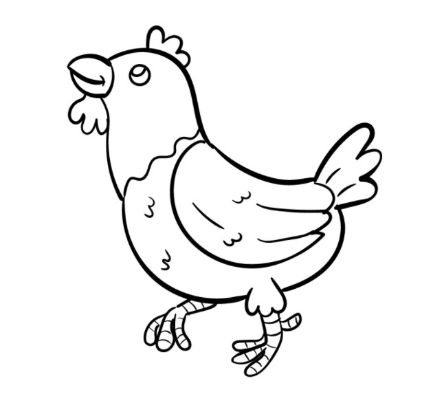 vẽ con gà 17