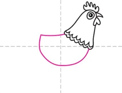 vẽ con gà 5