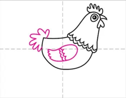 vẽ con gà 6