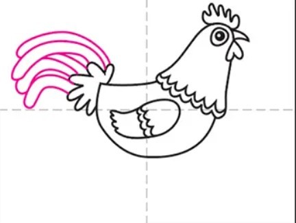 vẽ con gà 7
