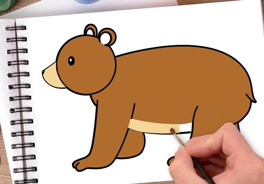 vẽ con gấu 1