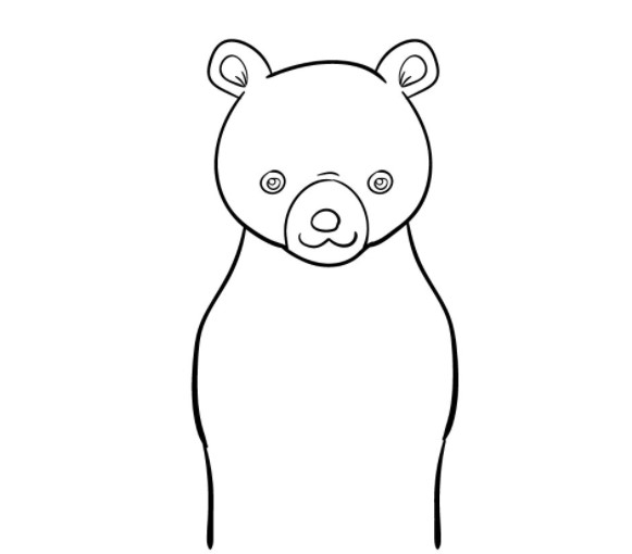 vẽ con gấu 5