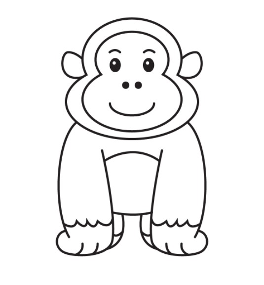 vẽ con khỉ 14