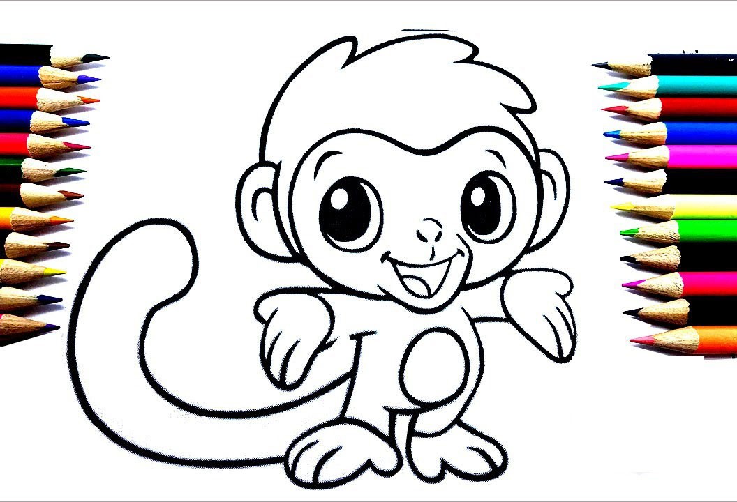 vẽ con khỉ 16