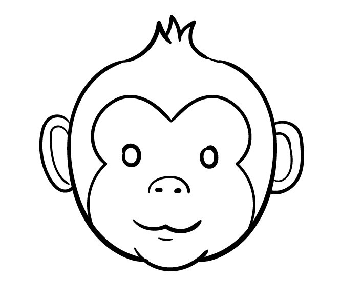 vẽ con khỉ 6