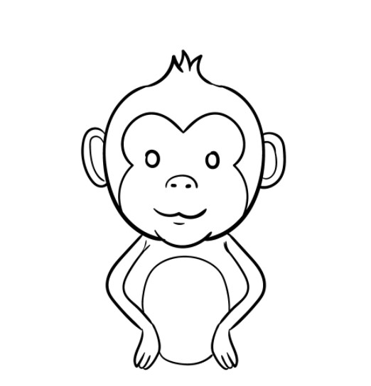 vẽ con khỉ 7