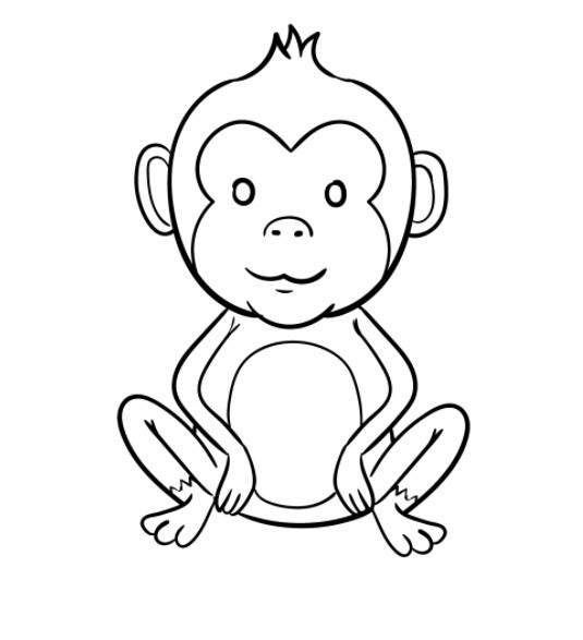 vẽ con khỉ 8