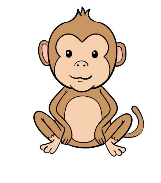 vẽ con khỉ 9
