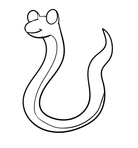 vẽ con rắn 8