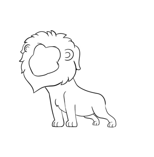 vẽ con sư tử 13