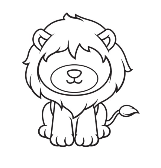 vẽ con sư tử 7