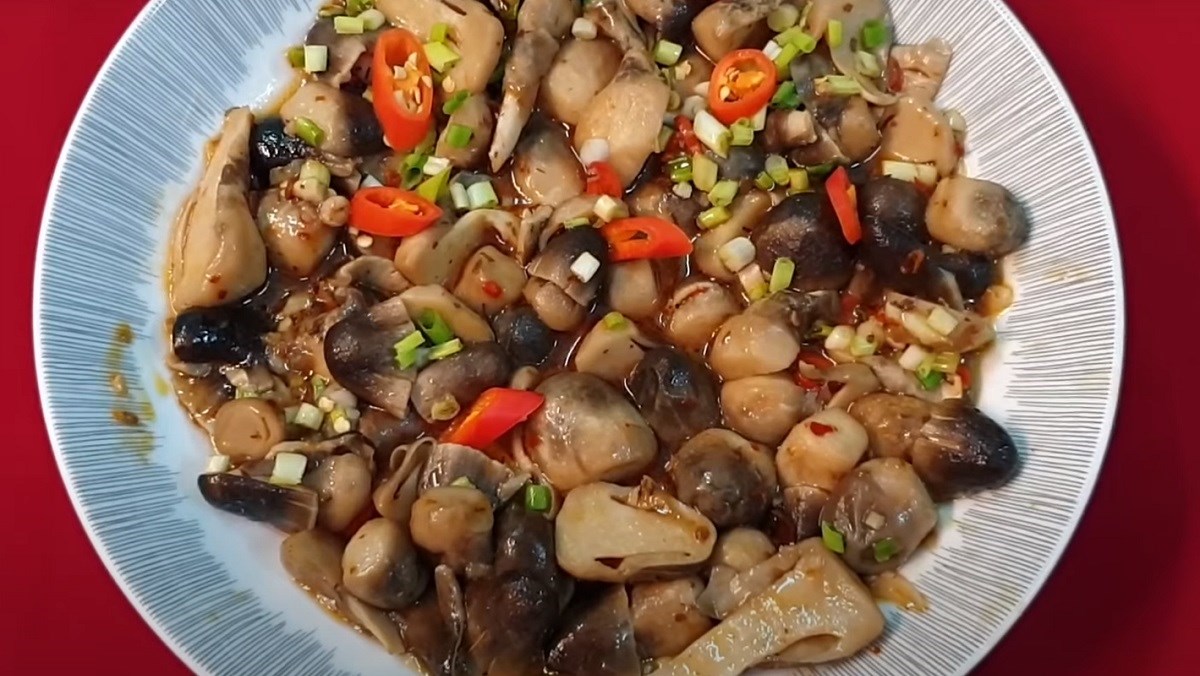 nấm rơm kho nước tương