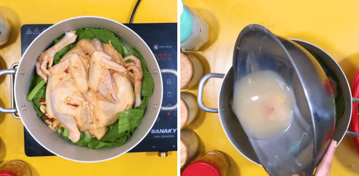 Cách làm gà hấp chao 