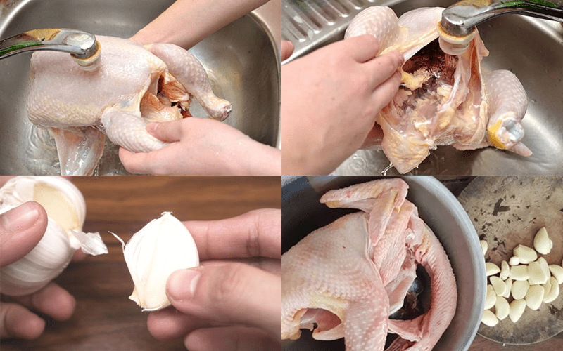Cách làm gà hấp lưỡi lam