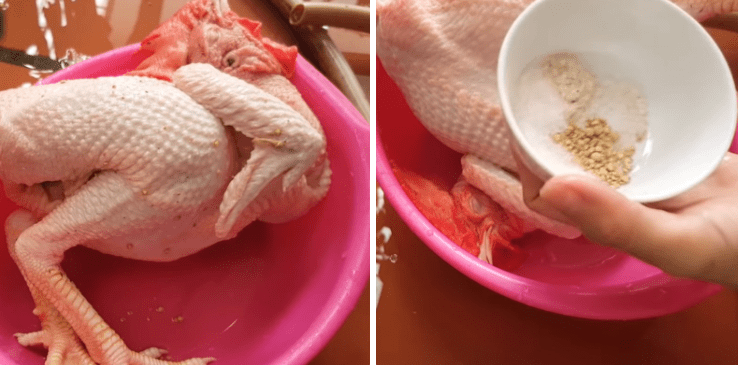 Cách làm gà hấp nước dừa