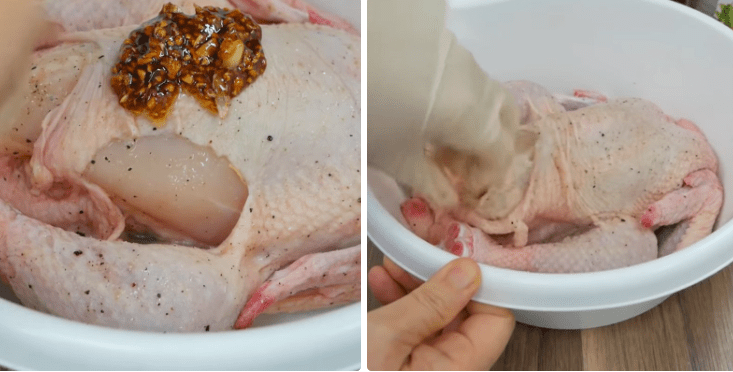 Cách làm gà hấp rau răm