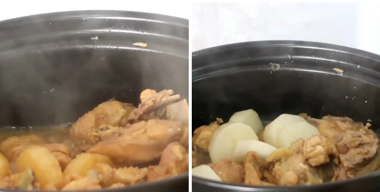 Cách làm gà kho củ cải