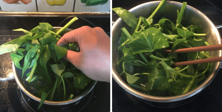 Cách làm rau muống luộc