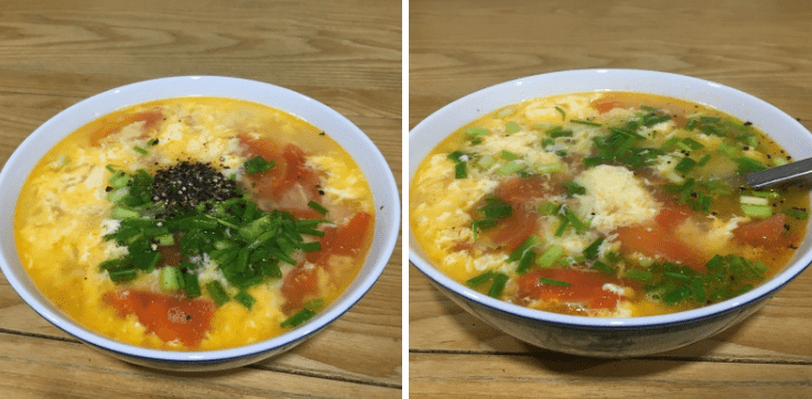 cách nấu canh trứng cà chua