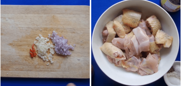 Cách làm gà nấu cá mòi