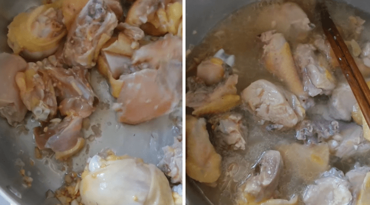 Cách làm gà nấu xí muội