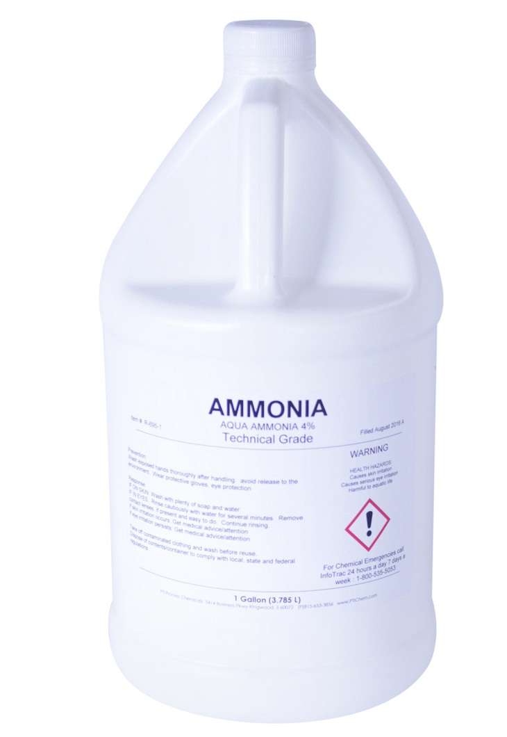 Sử dụng amoniac để làm sạch chảo bị cháy