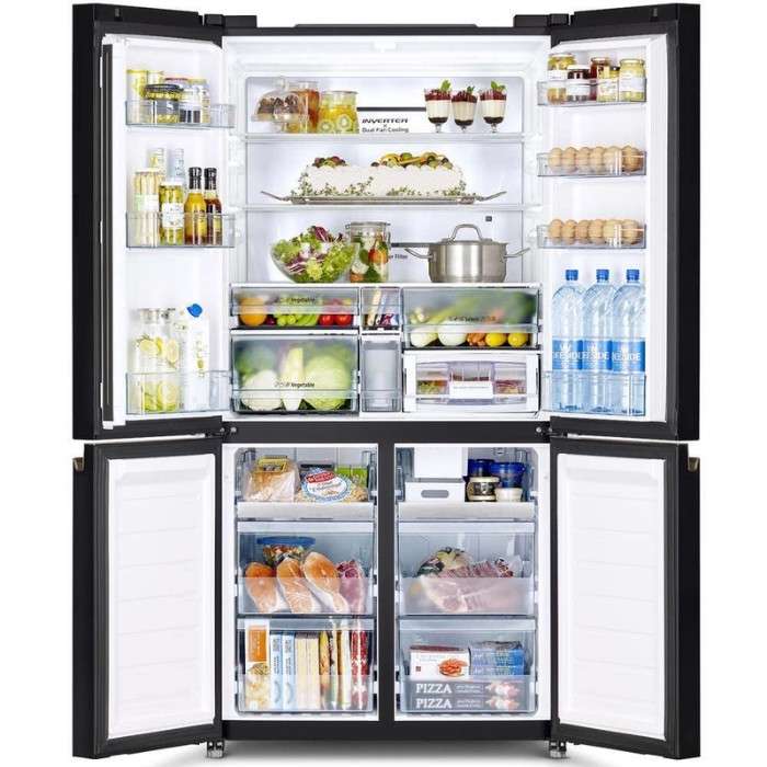 Габаритные размеры 4-дверного холодильника