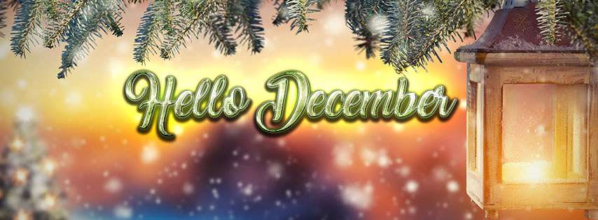 Hình ảnh tháng 12, Ảnh bìa Facebook tháng 12, Hello December đẹp