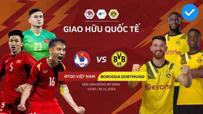 Link xem trực tiếp bóng đá Việt Nam vs Dortmund