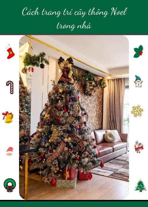 Cách trang trí cây thông Noel trong nhà