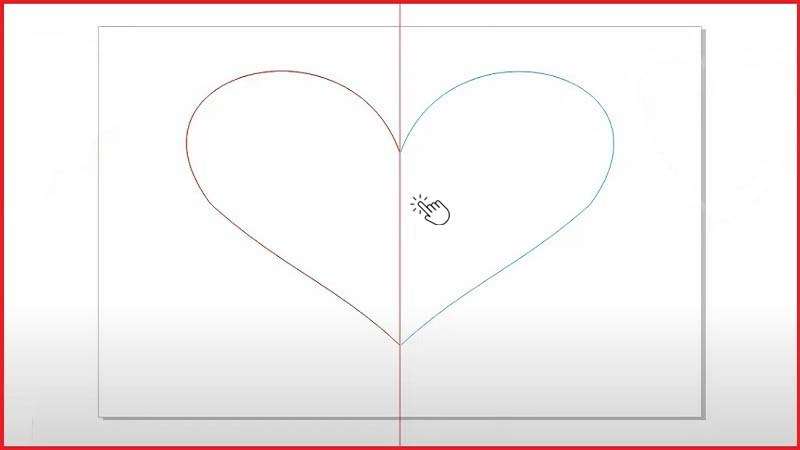 Cách vẽ hình trái tim bằng Bezier Tool
