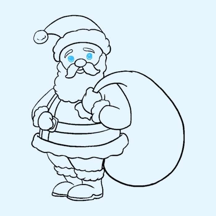 Cách vẽ ông già Noel