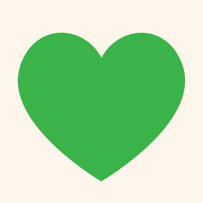 Ý nghĩa trái tim màu xanh lá cây