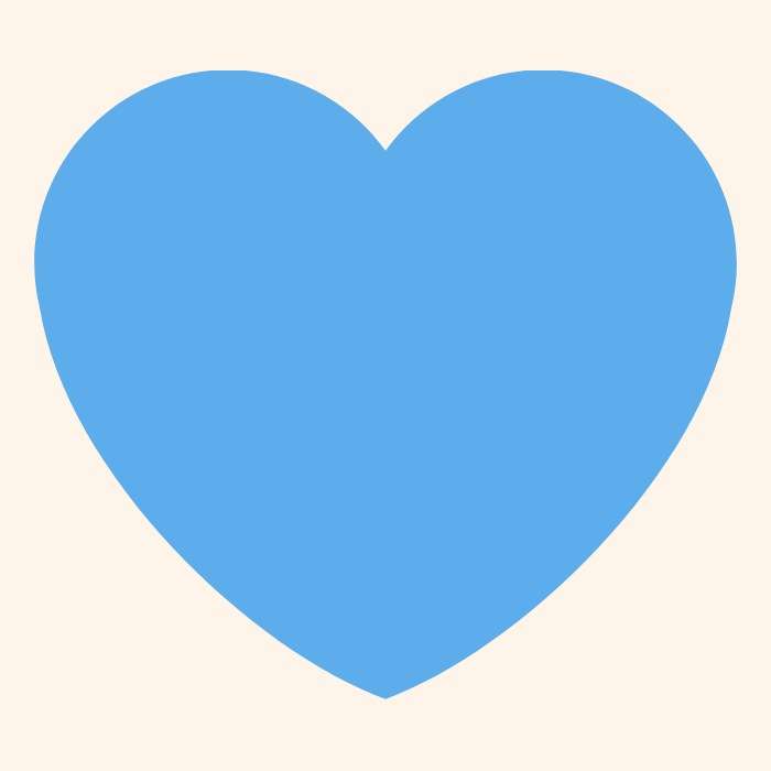 ý nghĩa trái tim màu xanh