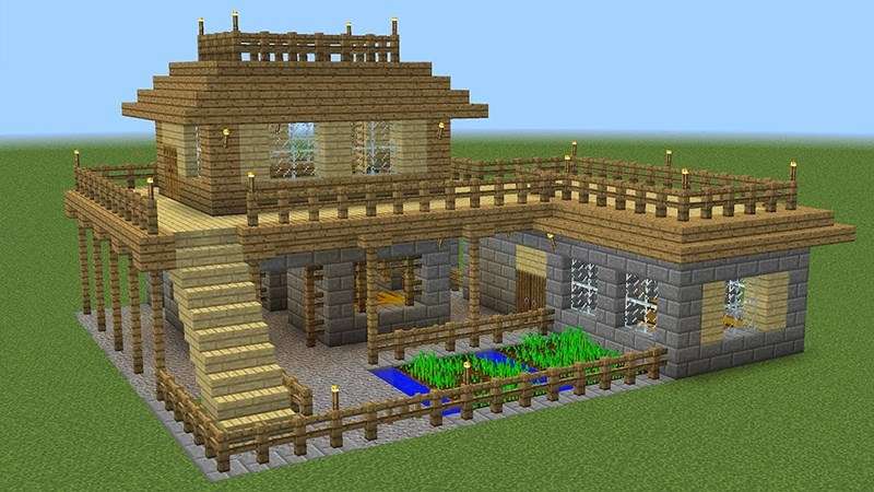 cách xây nhà trong minecraft 21