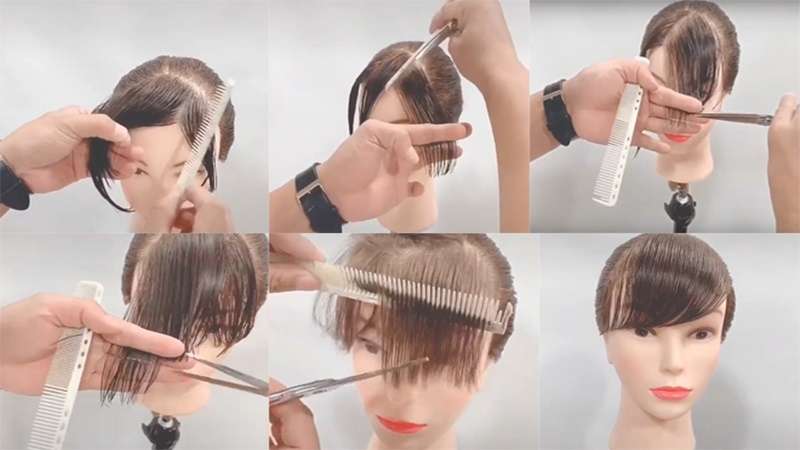 cách cắt tóc mái thưa 4