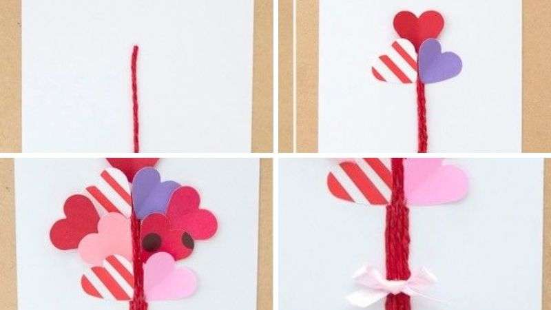 cách làm thiệp valentine handmade 3d đẹp tặng người yêu 9